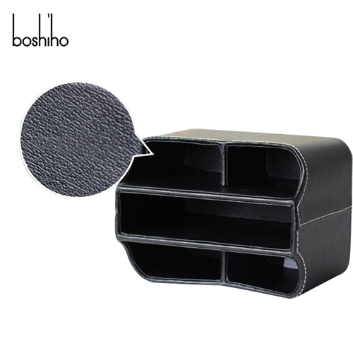Hot selling Leather Multi-function Desk Organizer Storage Box Pen/Pencil Remote Control Holder