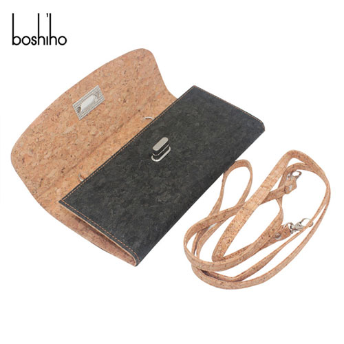 Custom ladies cork purse walking women shoulder bag
