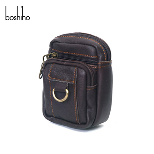 wholesale vintage genuine leather leisure waist bag